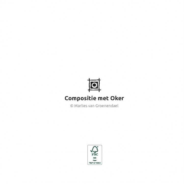 Kaart Compositie met oker